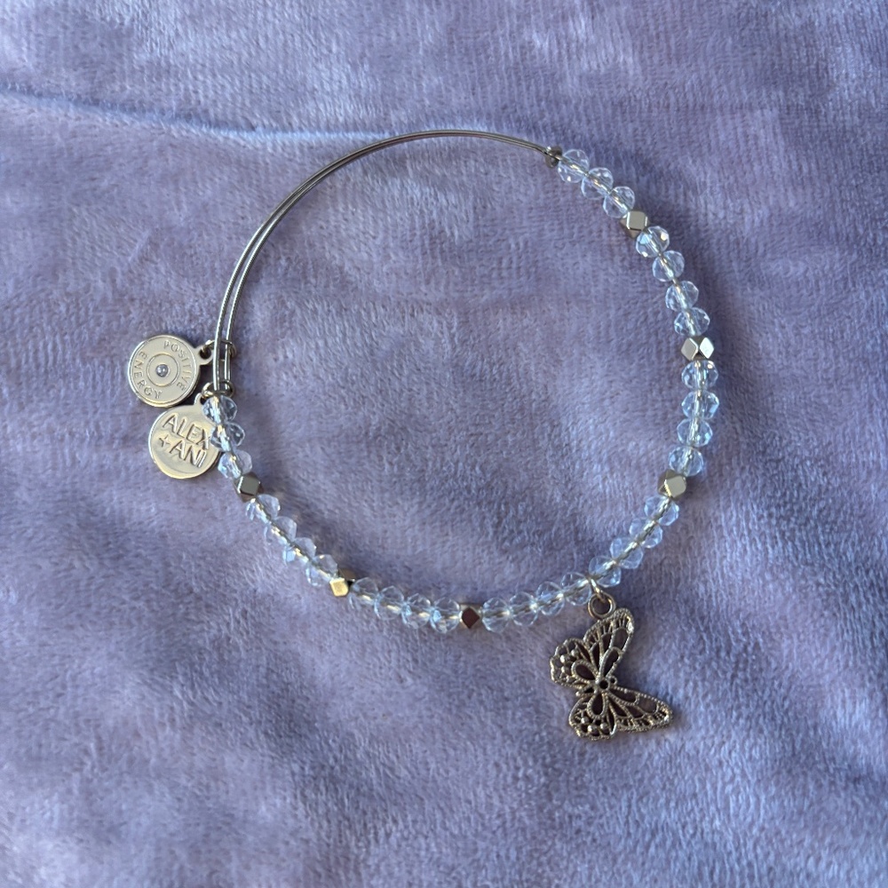 Alex and Ani Butterfly Crystal Bracelet